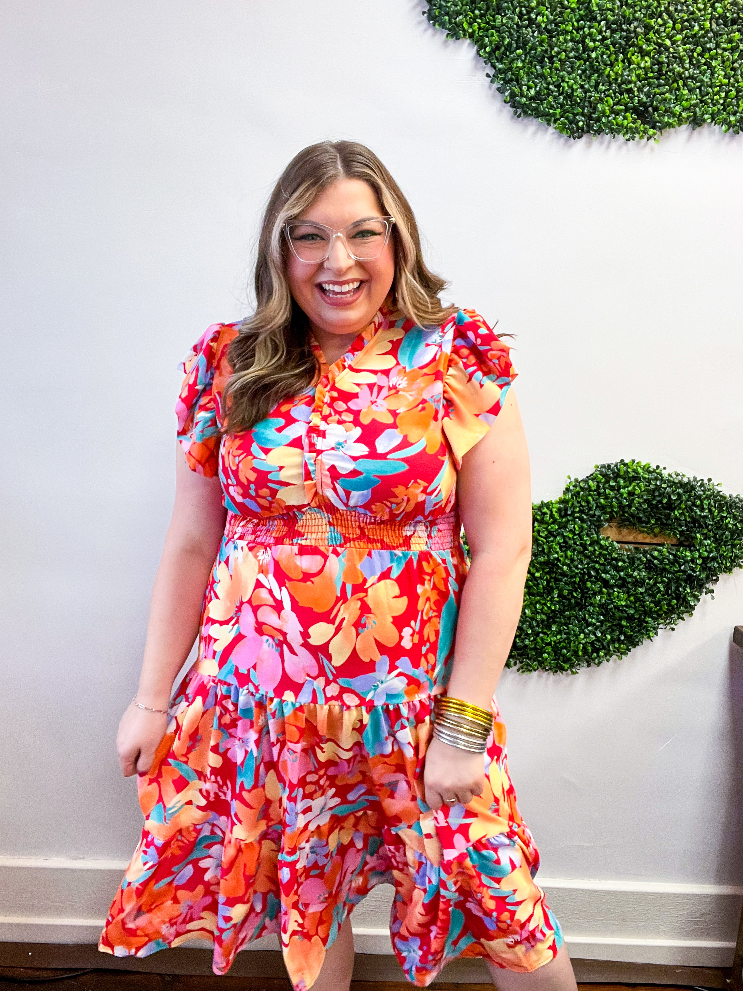 Blooming in Color Midi Dress
