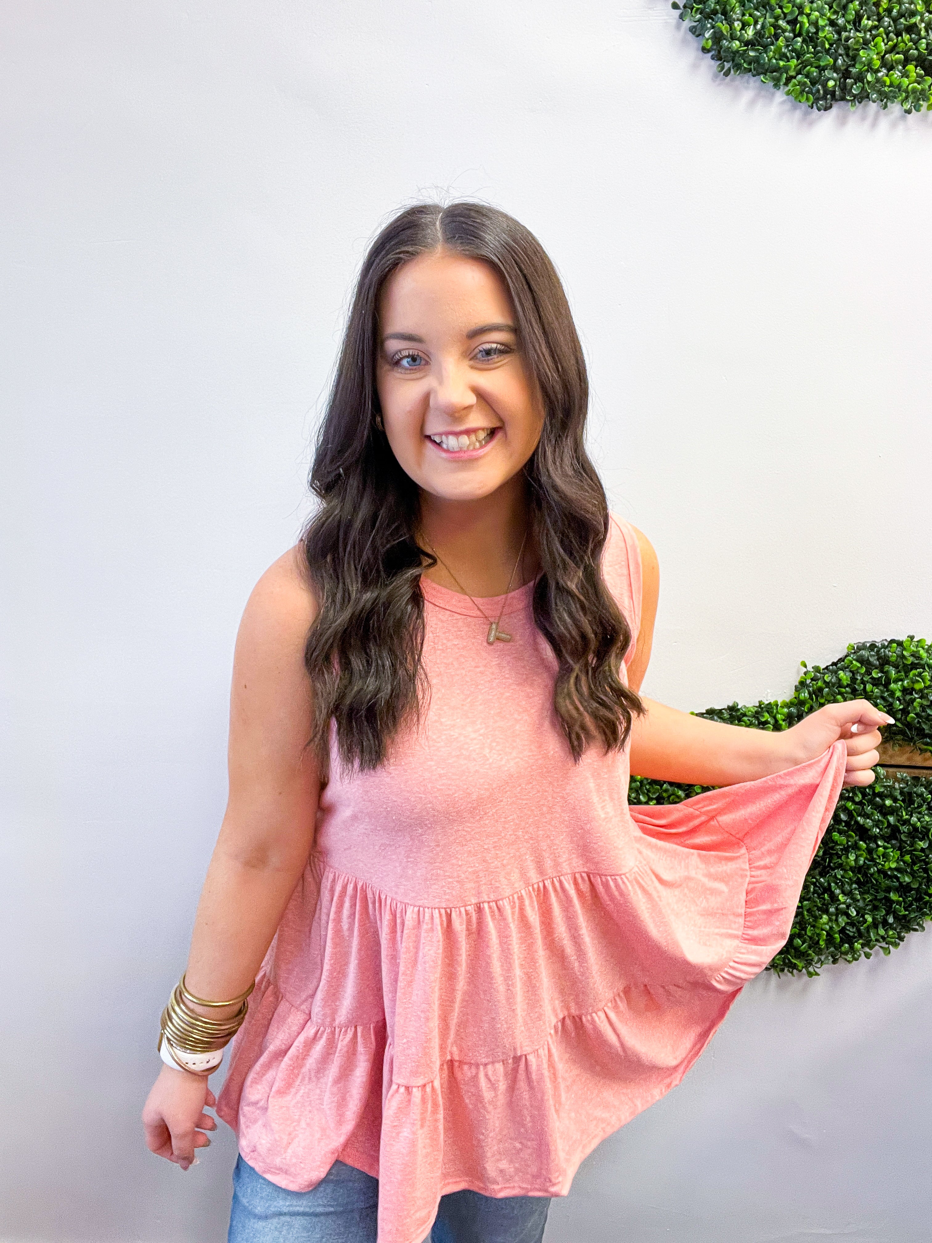 Tiered to Go Tank in Coral