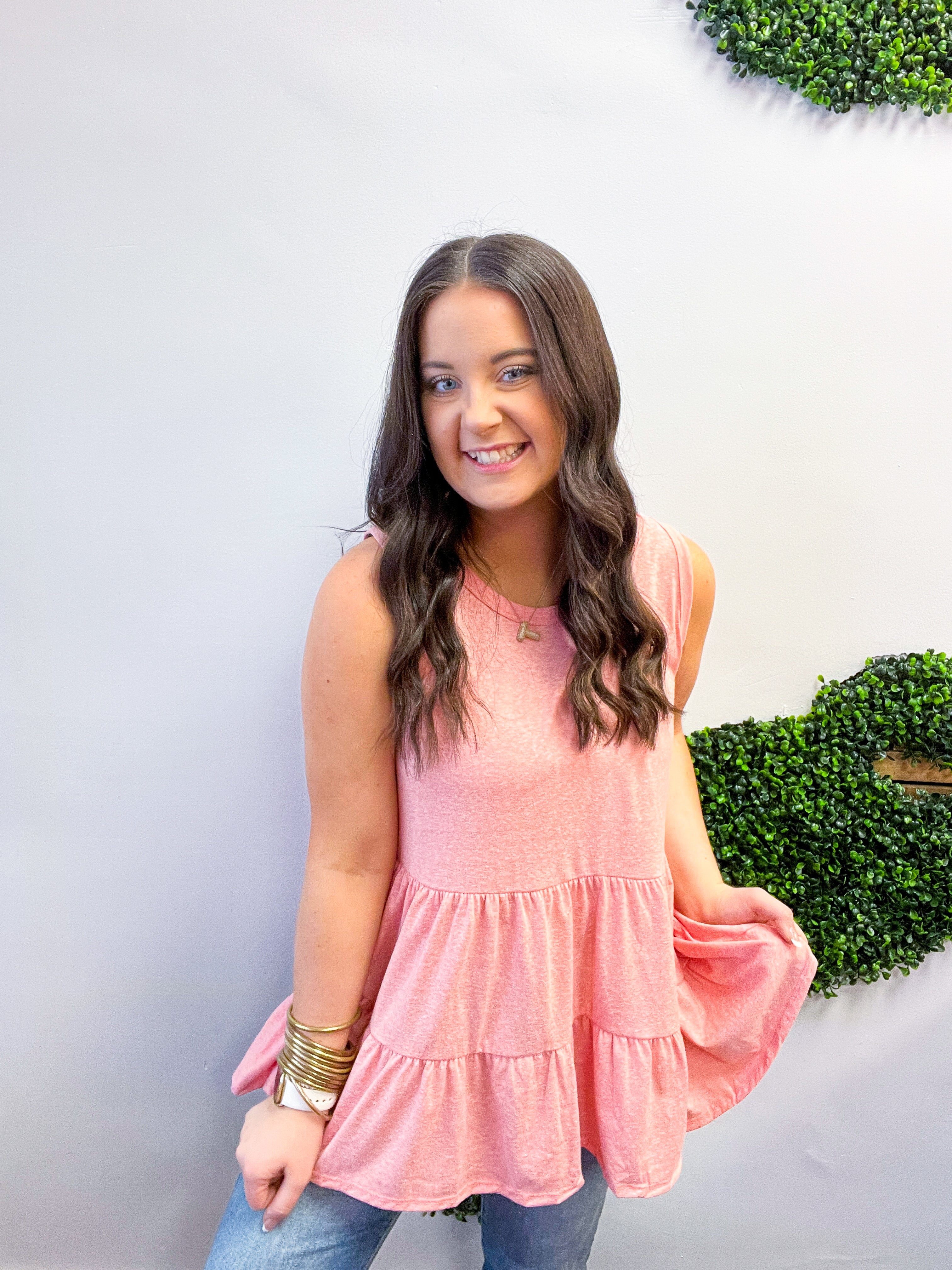 Tiered to Go Tank in Coral