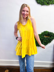 Tiered to Go Tank in Yellow