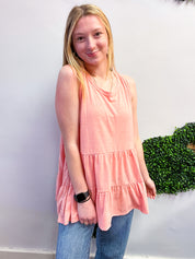 Tiered to Go Tank in Coral