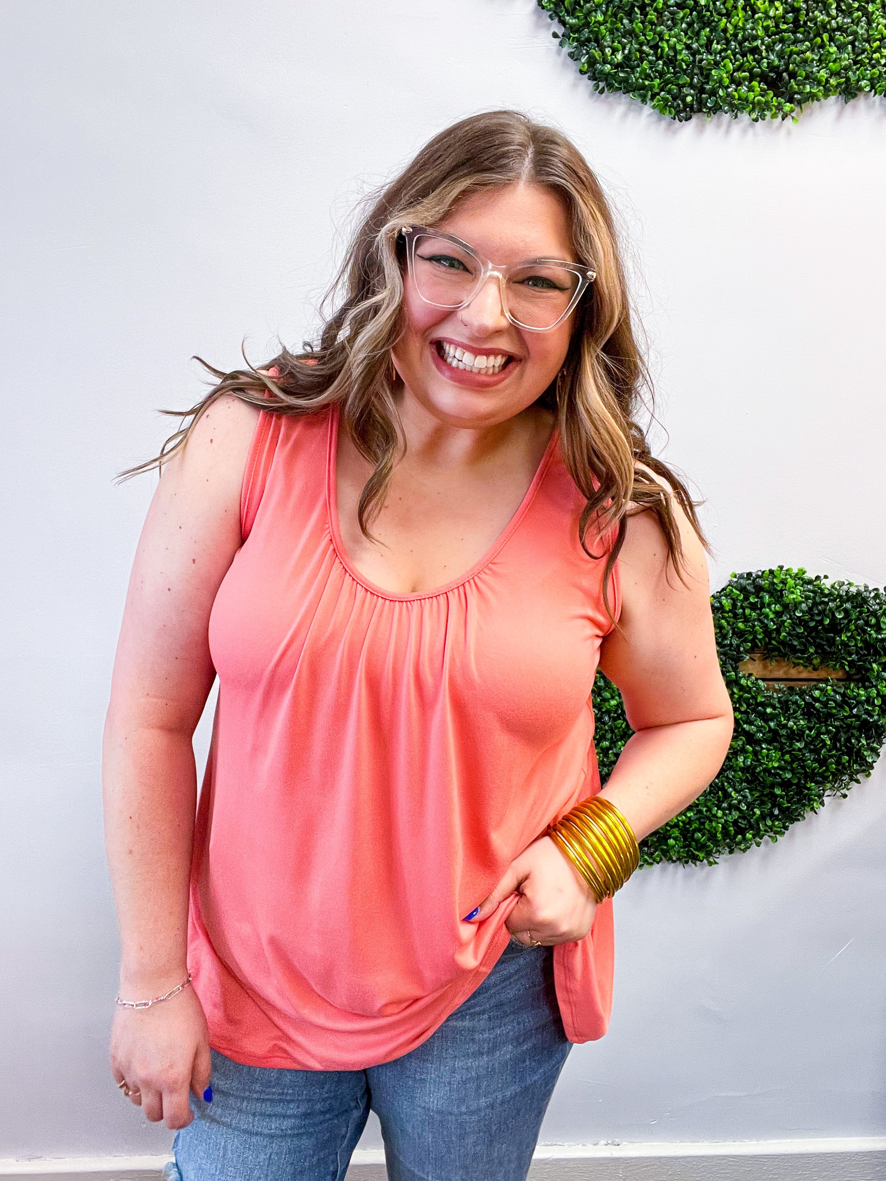 Butter Soft Favorite Tank in Coral