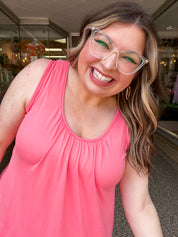 Butter Soft Favorite Tank in Coral