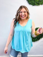 Butter Soft Favorite Tank in Capri Blue