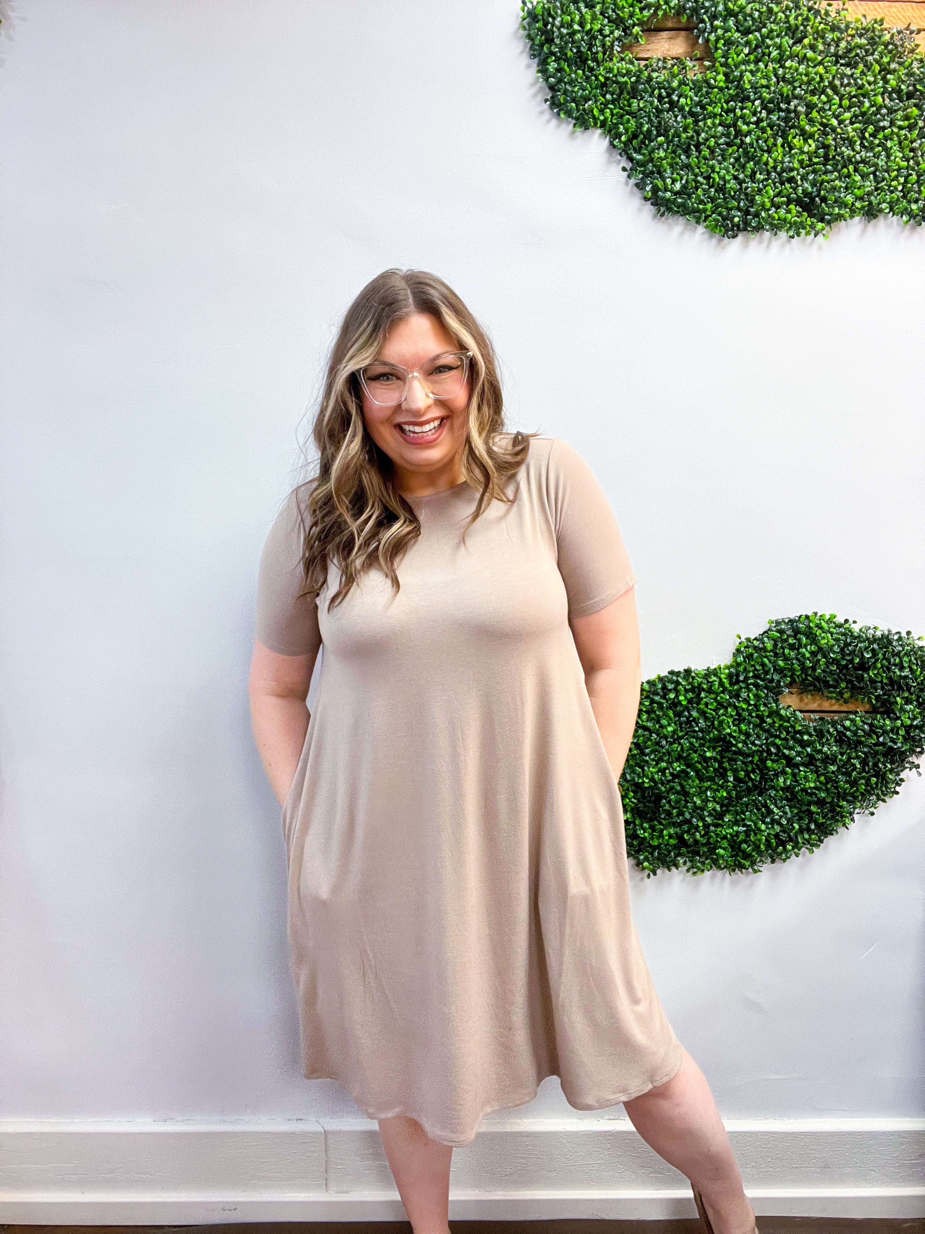 Everyday Essential Swing Dress in Ash Mocha