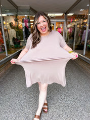 Everyday Essential Swing Dress in Ash Mocha