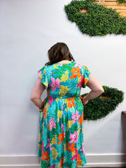 Tropic Like It's Hot Midi Dress