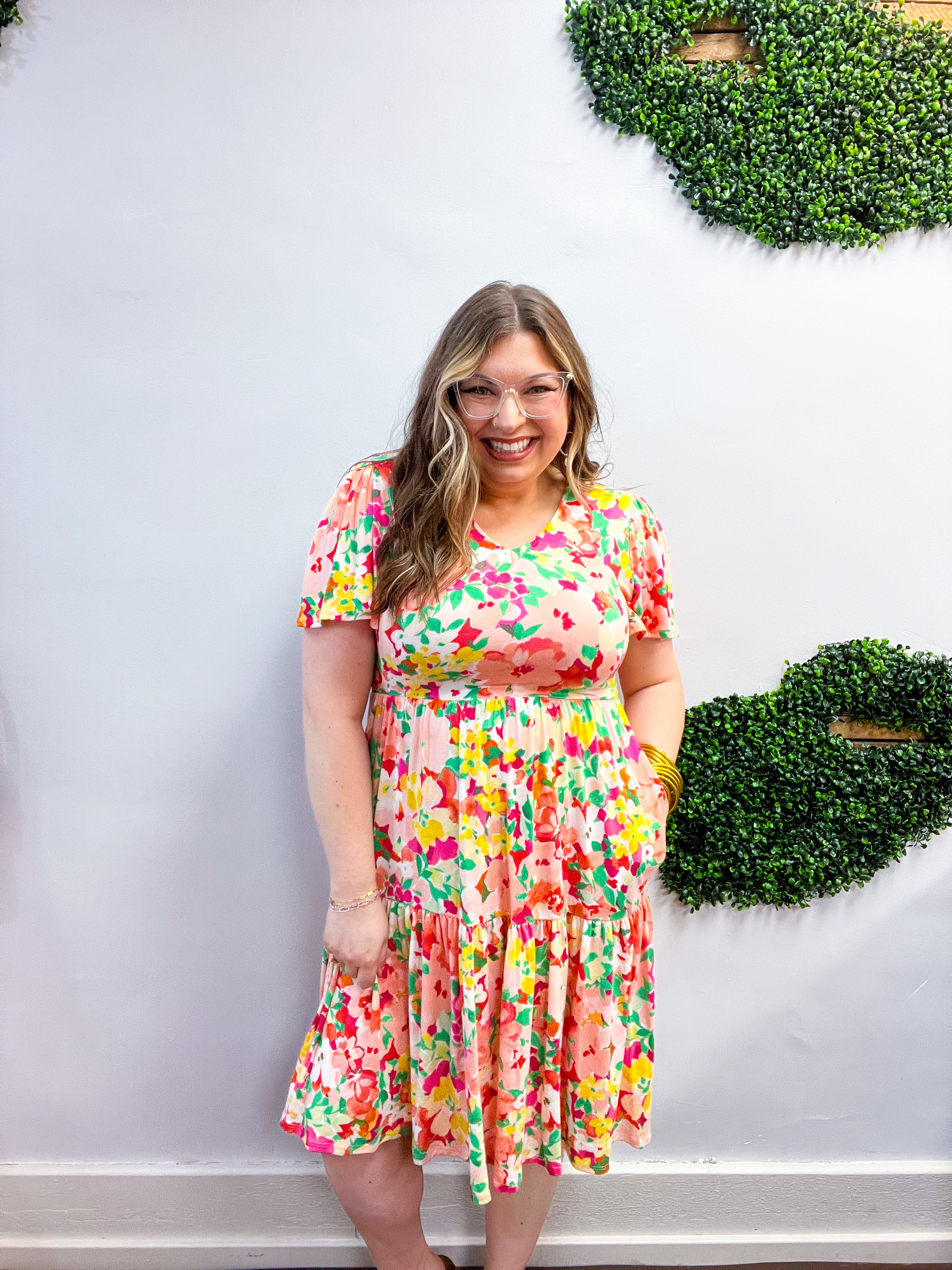 Garden Jubilee Midi Dress