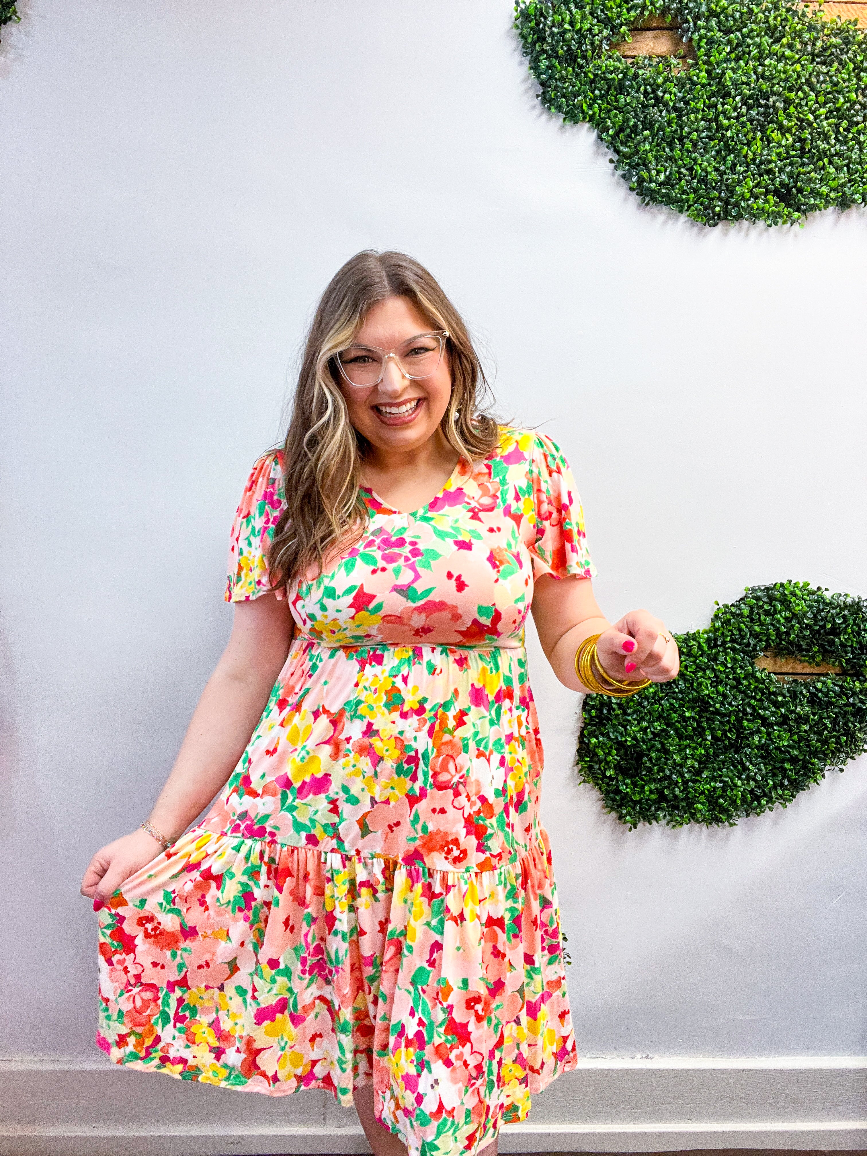 Garden Jubilee Midi Dress