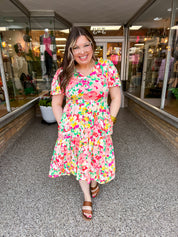 Garden Jubilee Midi Dress