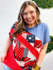 Star-Spangled Patchwork Top