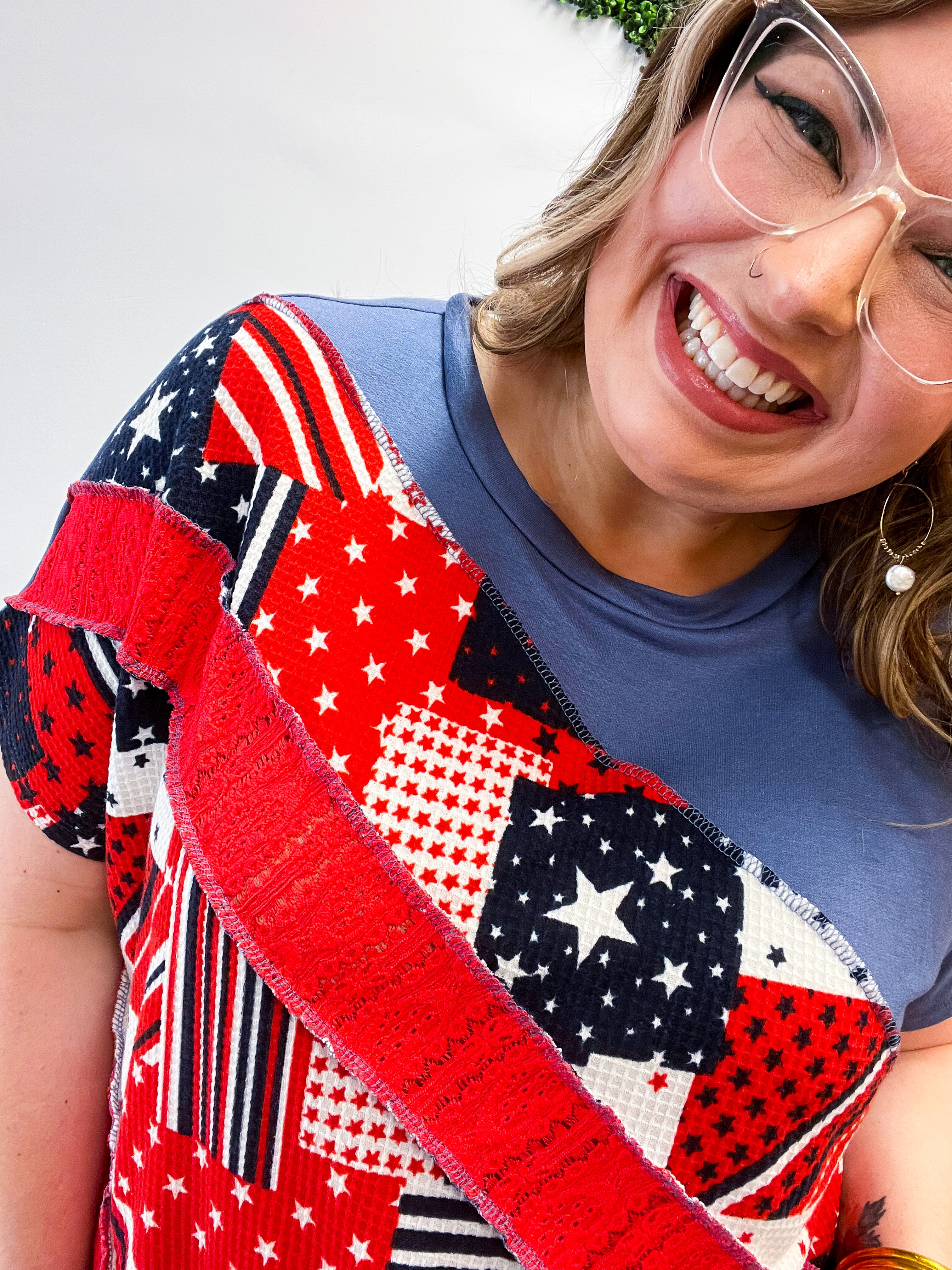 Star-Spangled Patchwork Top