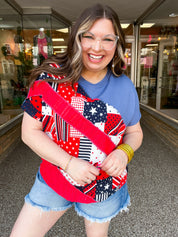 Star-Spangled Patchwork Top