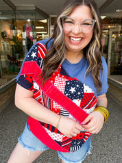 Star-Spangled Patchwork Top