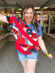 Star-Spangled Patchwork Top