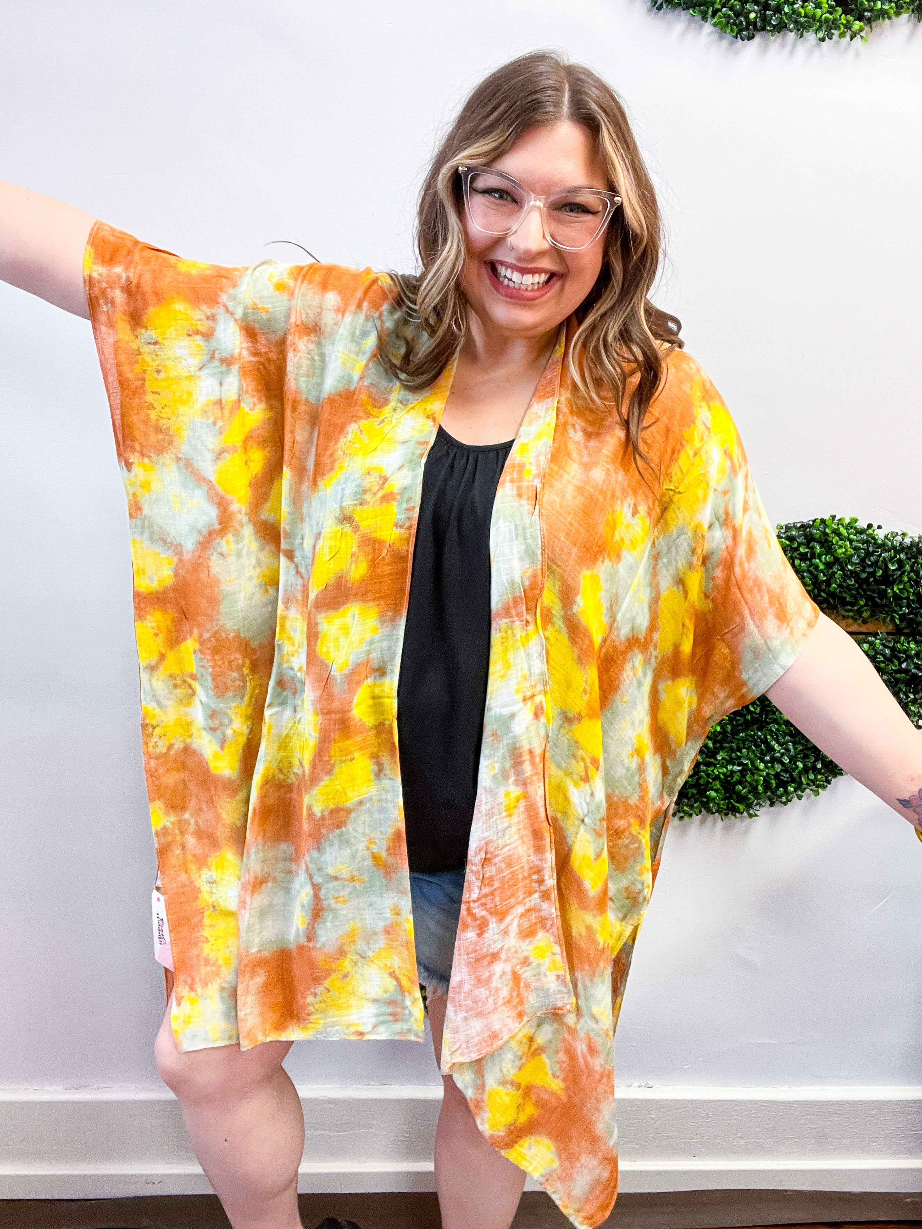 Sunny Side Tie Dye Kimono