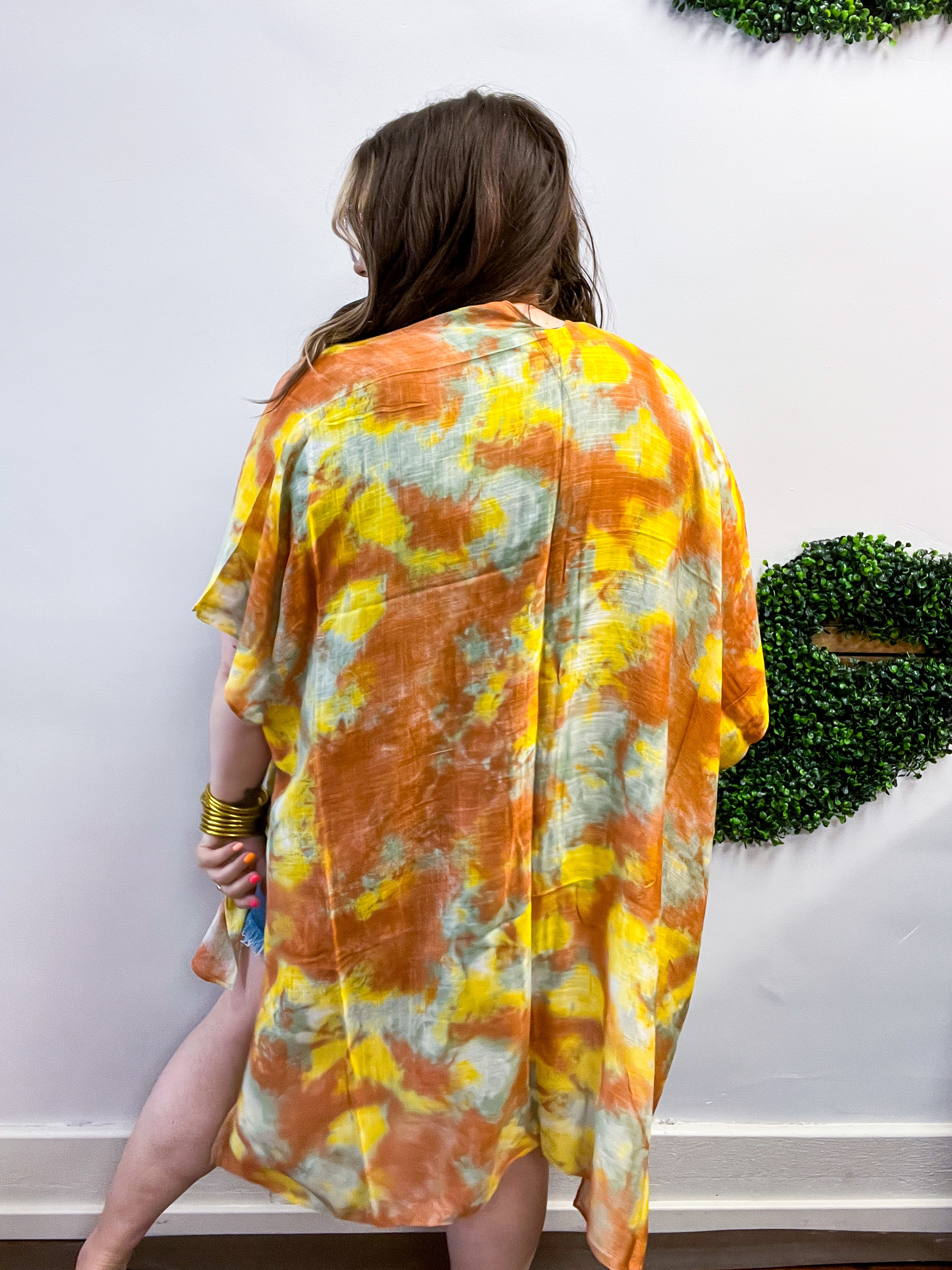 Sunny Side Tie Dye Kimono