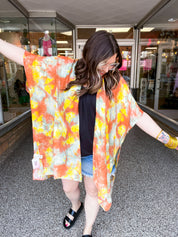 Sunny Side Tie Dye Kimono