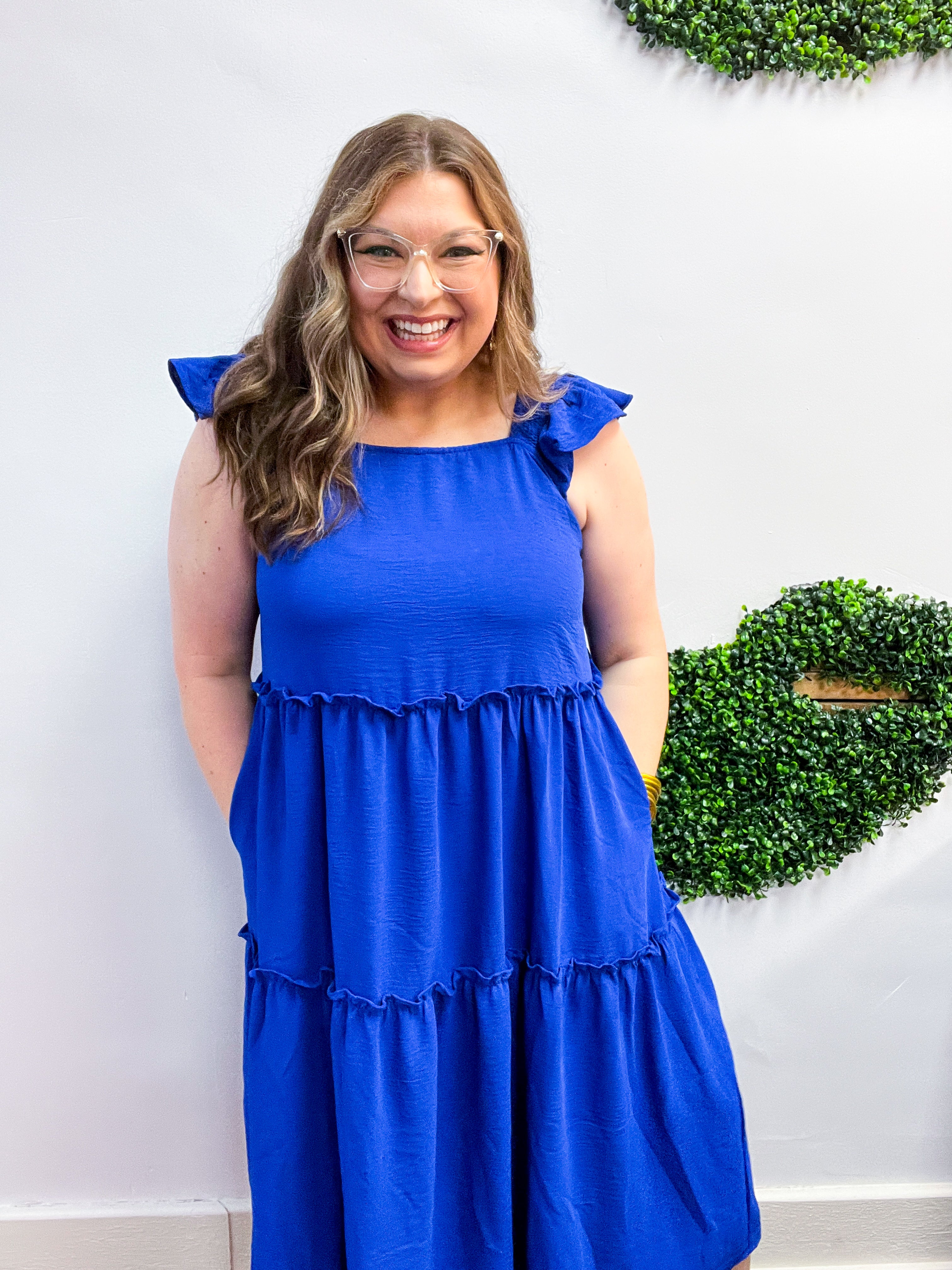 Small Town Stunner Dress in Royal Blue