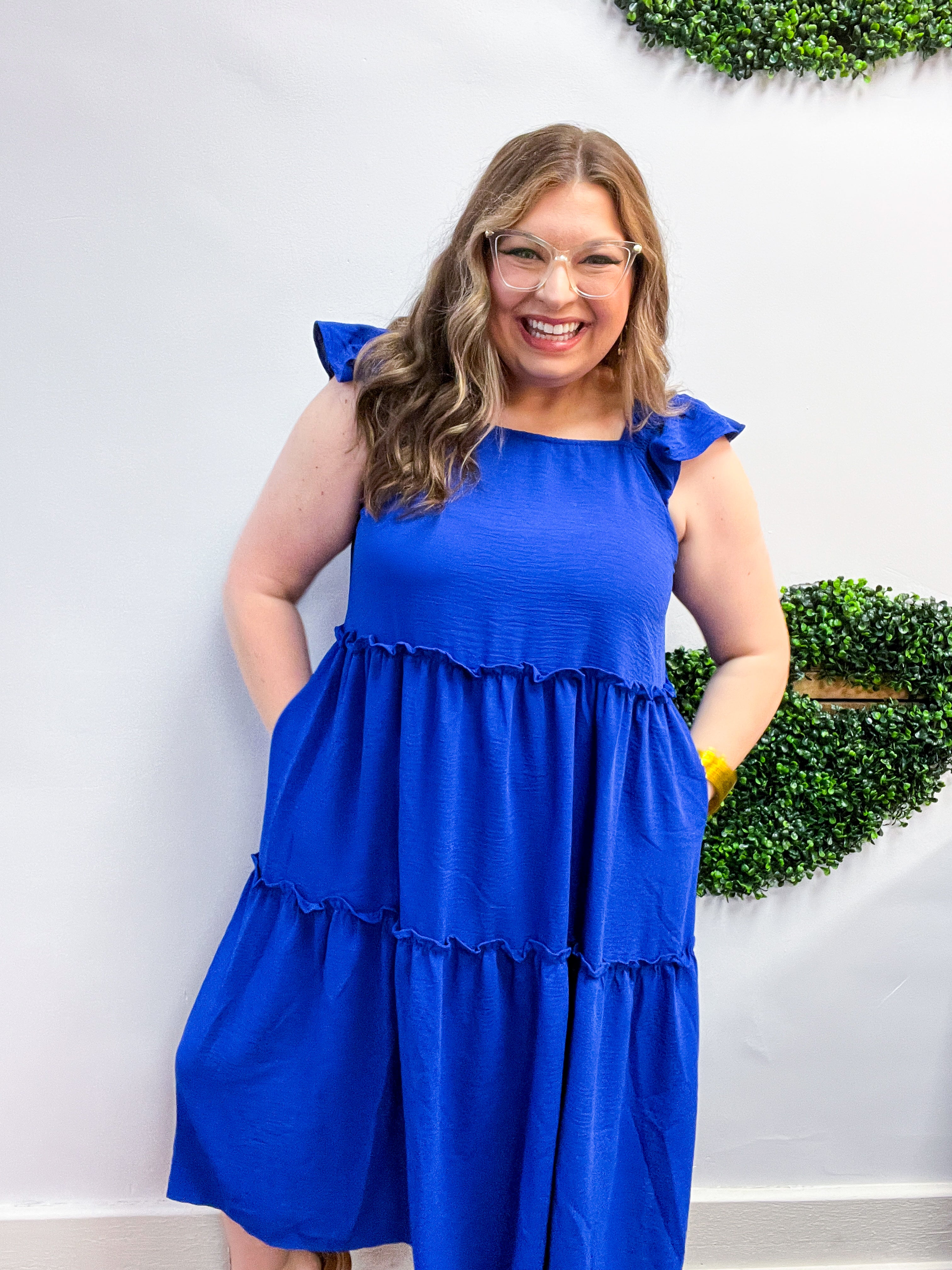 Small Town Stunner Dress in Royal Blue
