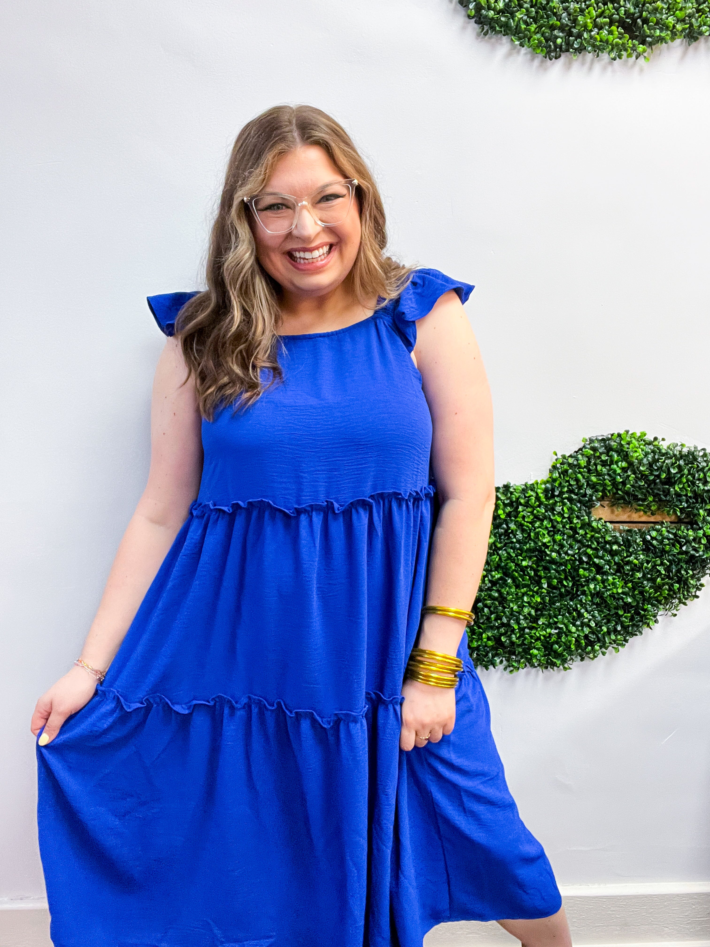 Small Town Stunner Dress in Royal Blue