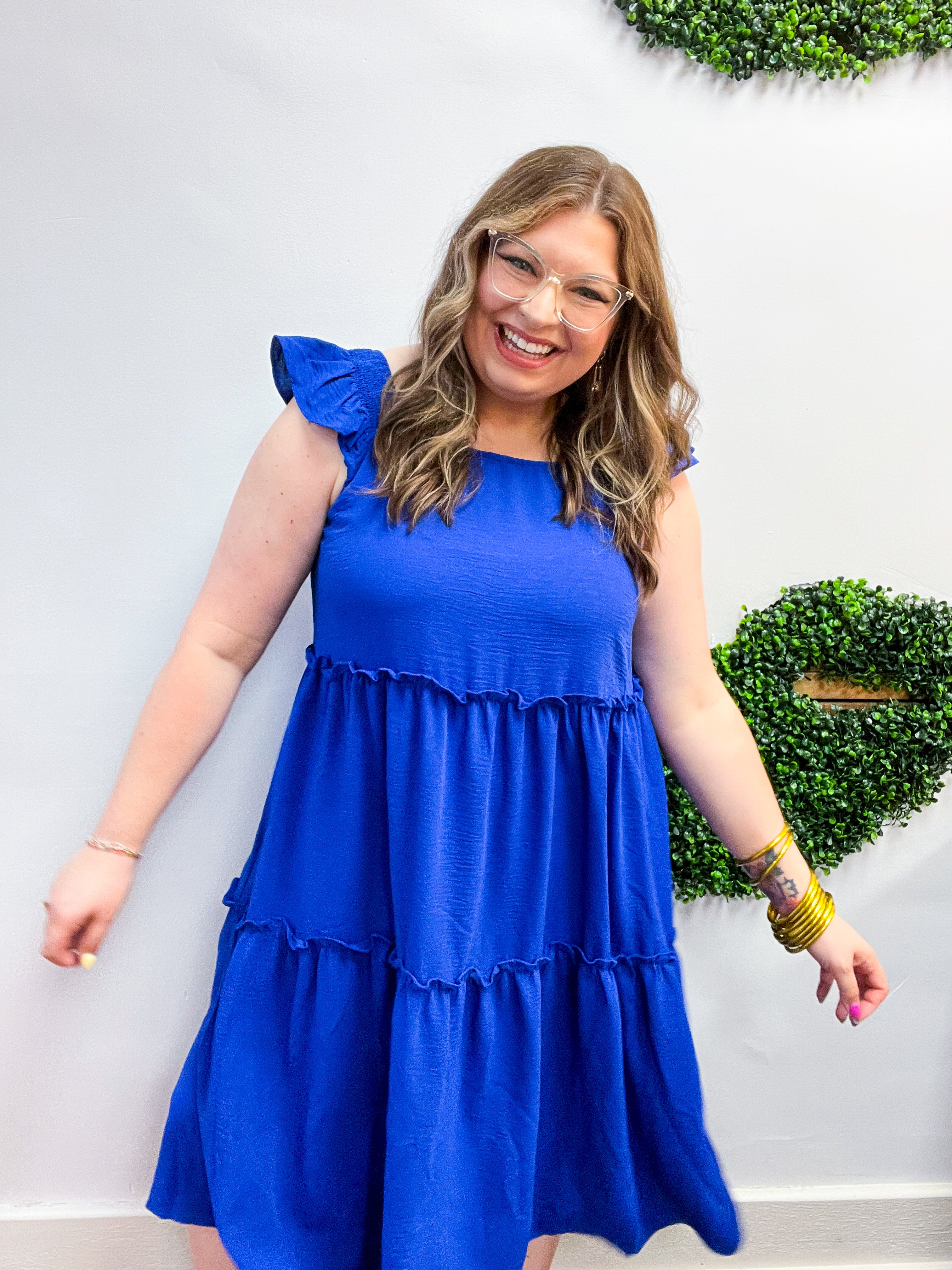 Small Town Stunner Dress in Royal Blue