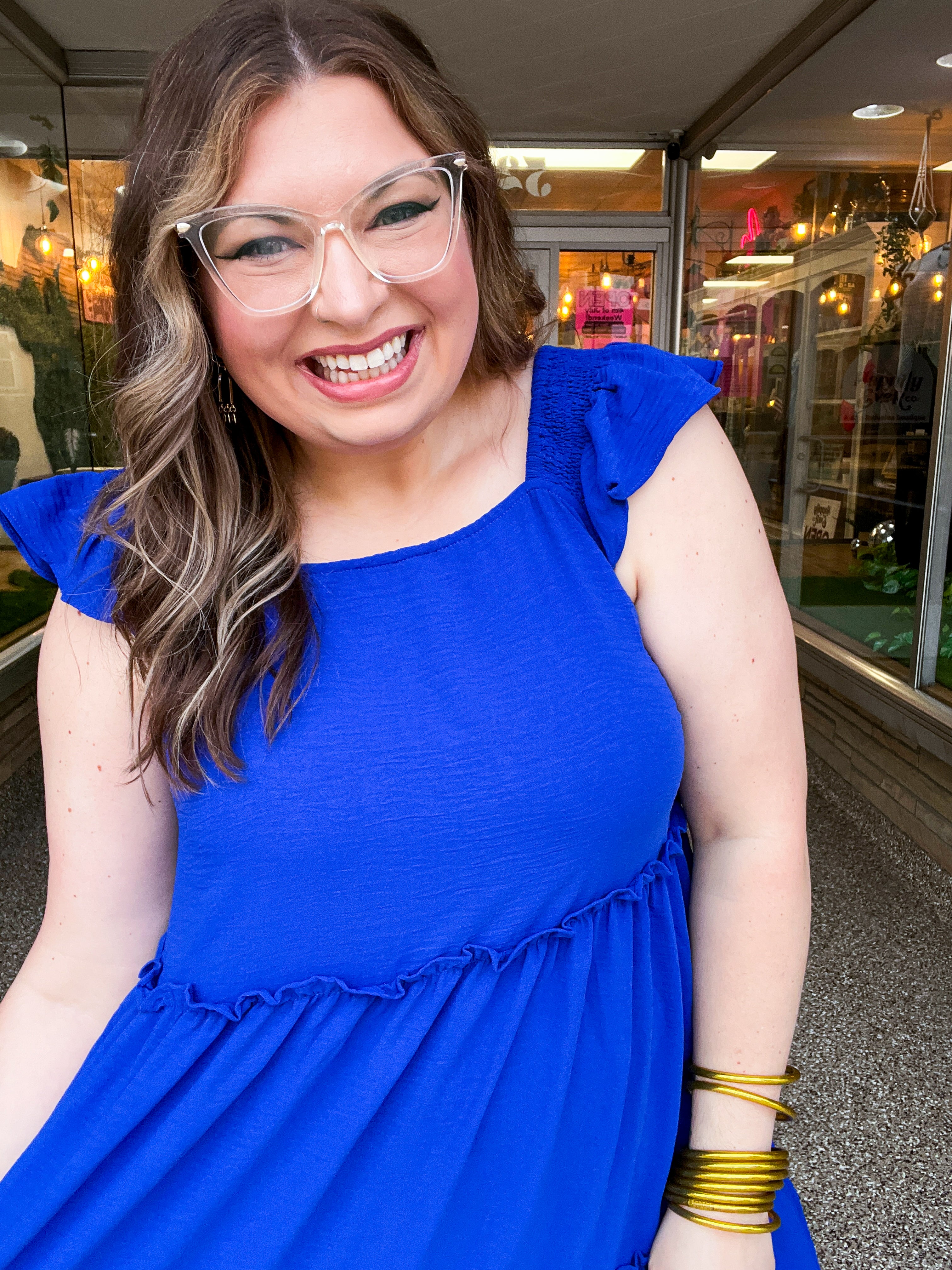 Small Town Stunner Dress in Royal Blue
