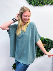 The Everyday Flow Air Flow Dolman Top - Jade