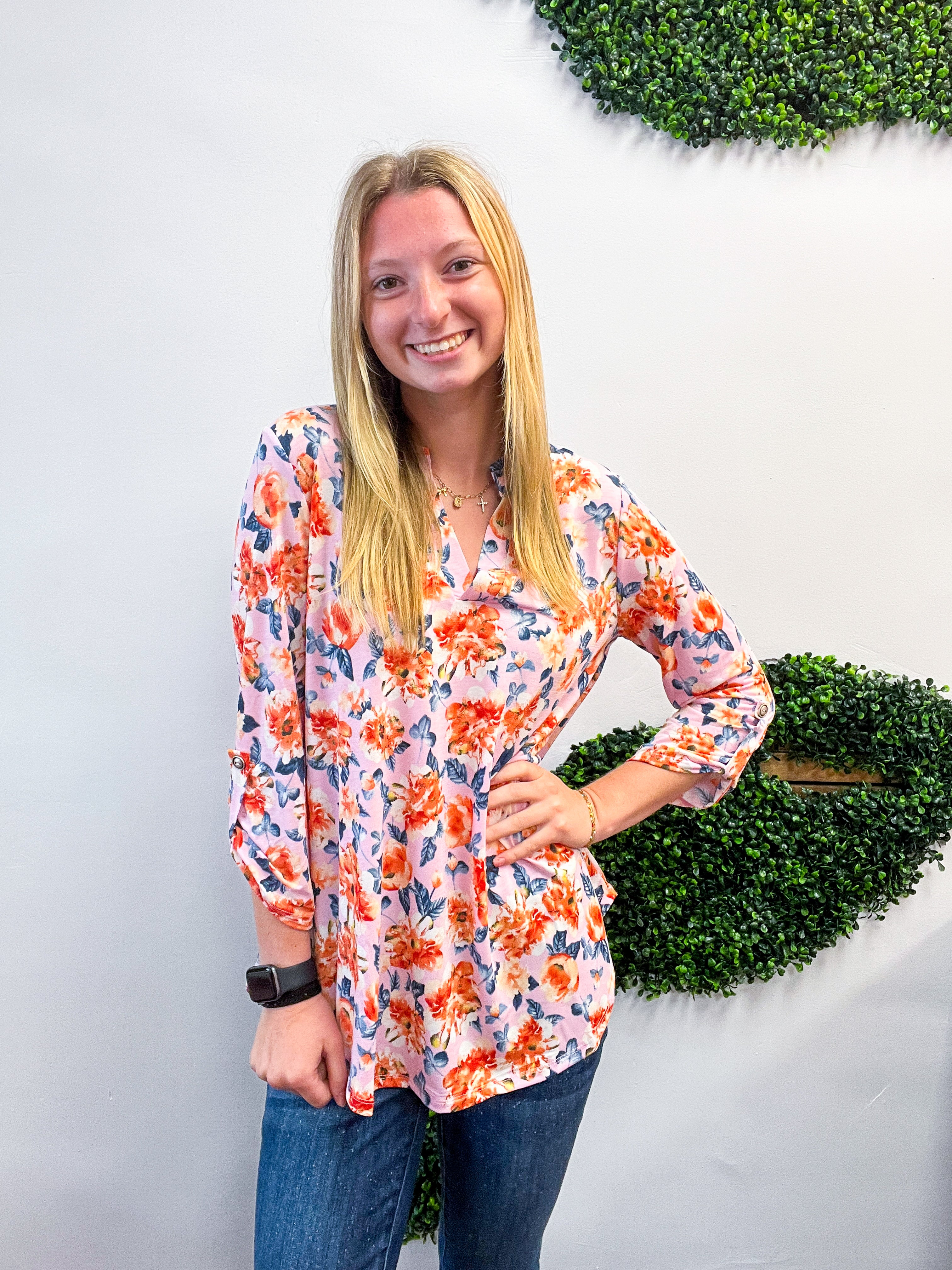 Blushing Blooms Dear Scarlett Lizzy Top