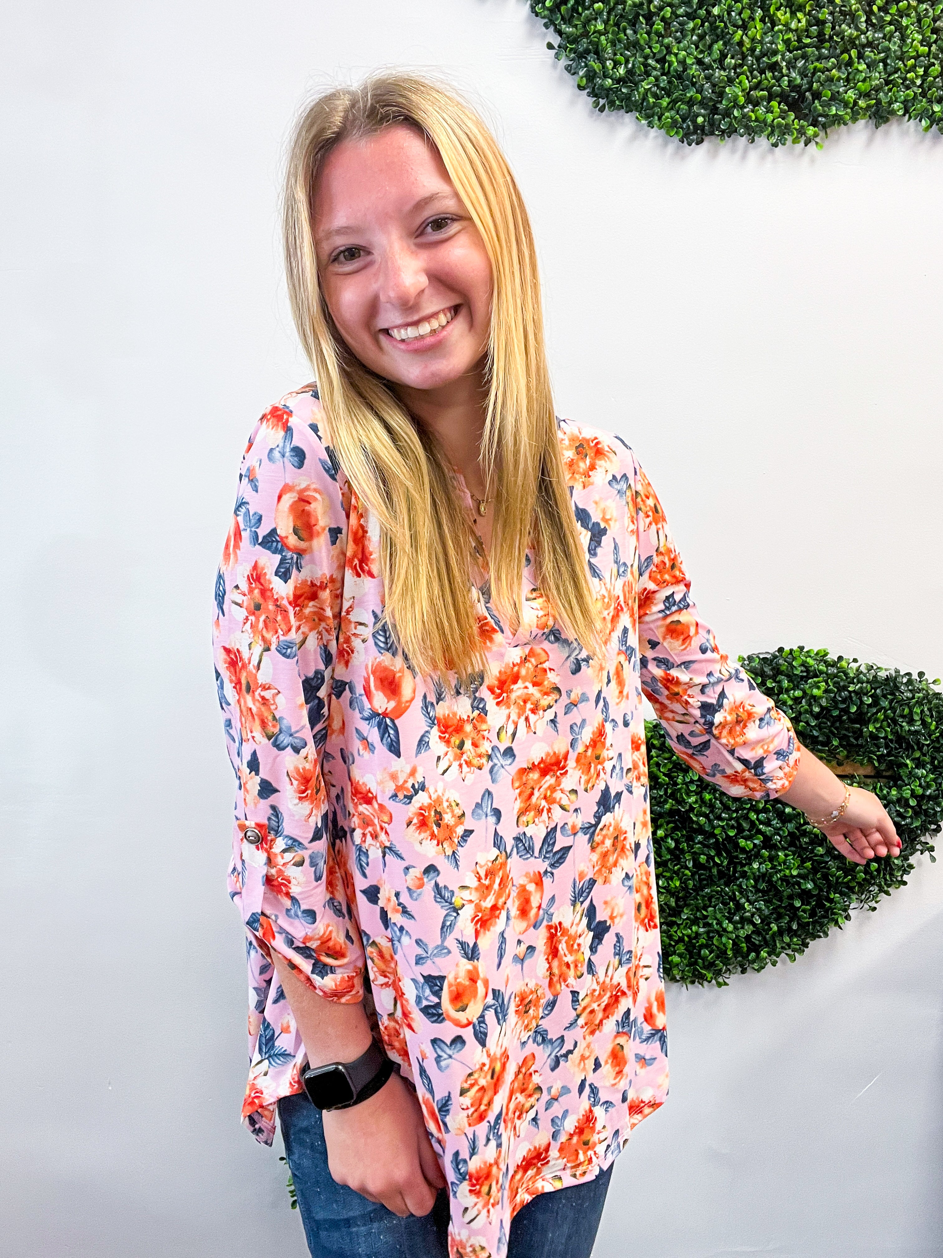Blushing Blooms Dear Scarlett Lizzy Top