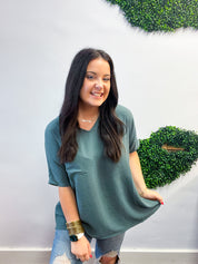 The Everyday Flow Air Flow Dolman Top - Jade