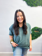 The Everyday Flow Air Flow Dolman Top - Jade