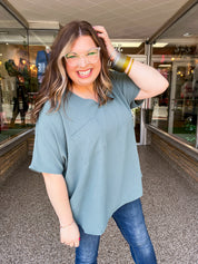 The Everyday Flow Air Flow Dolman Top - Jade