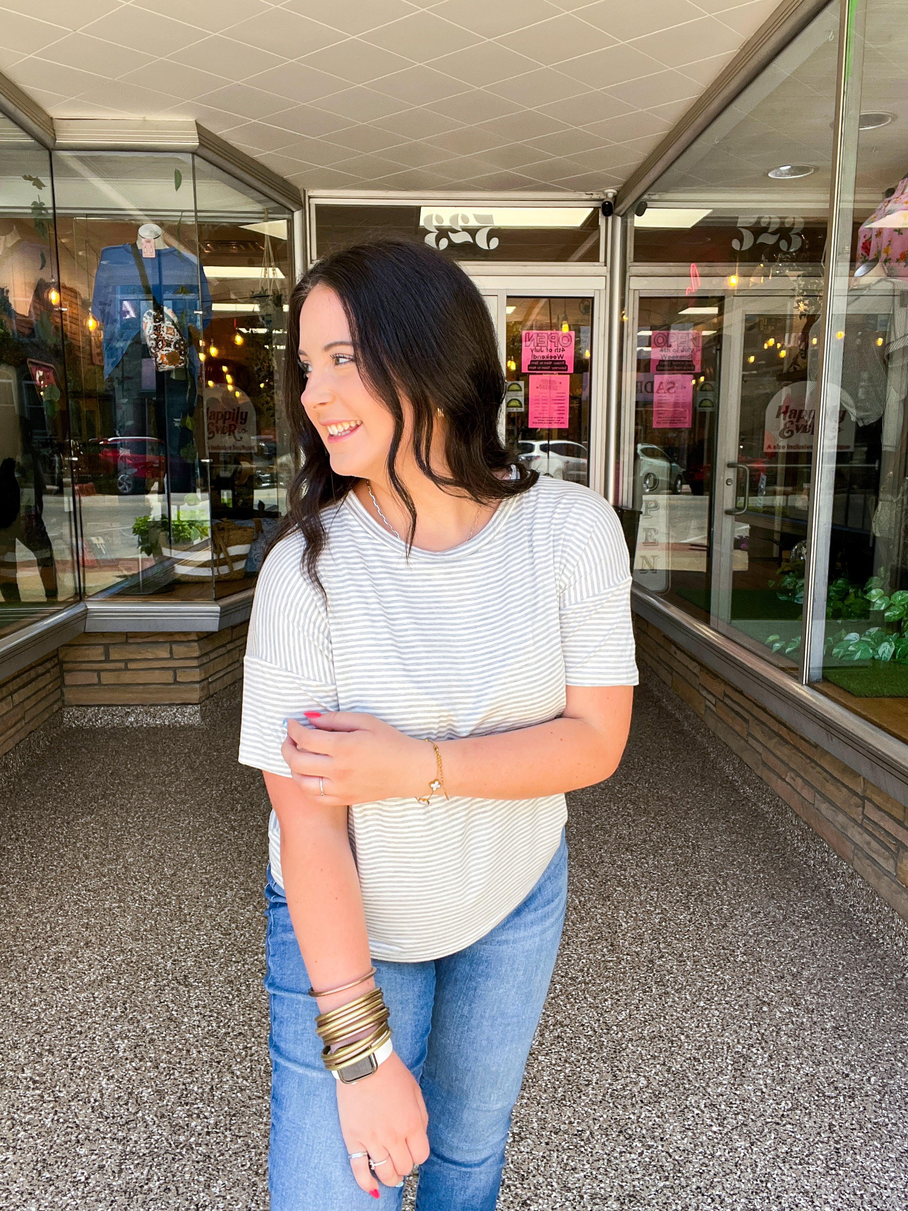 Cool Current Stripe Top