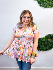 Lavender Meadow Blooms Top