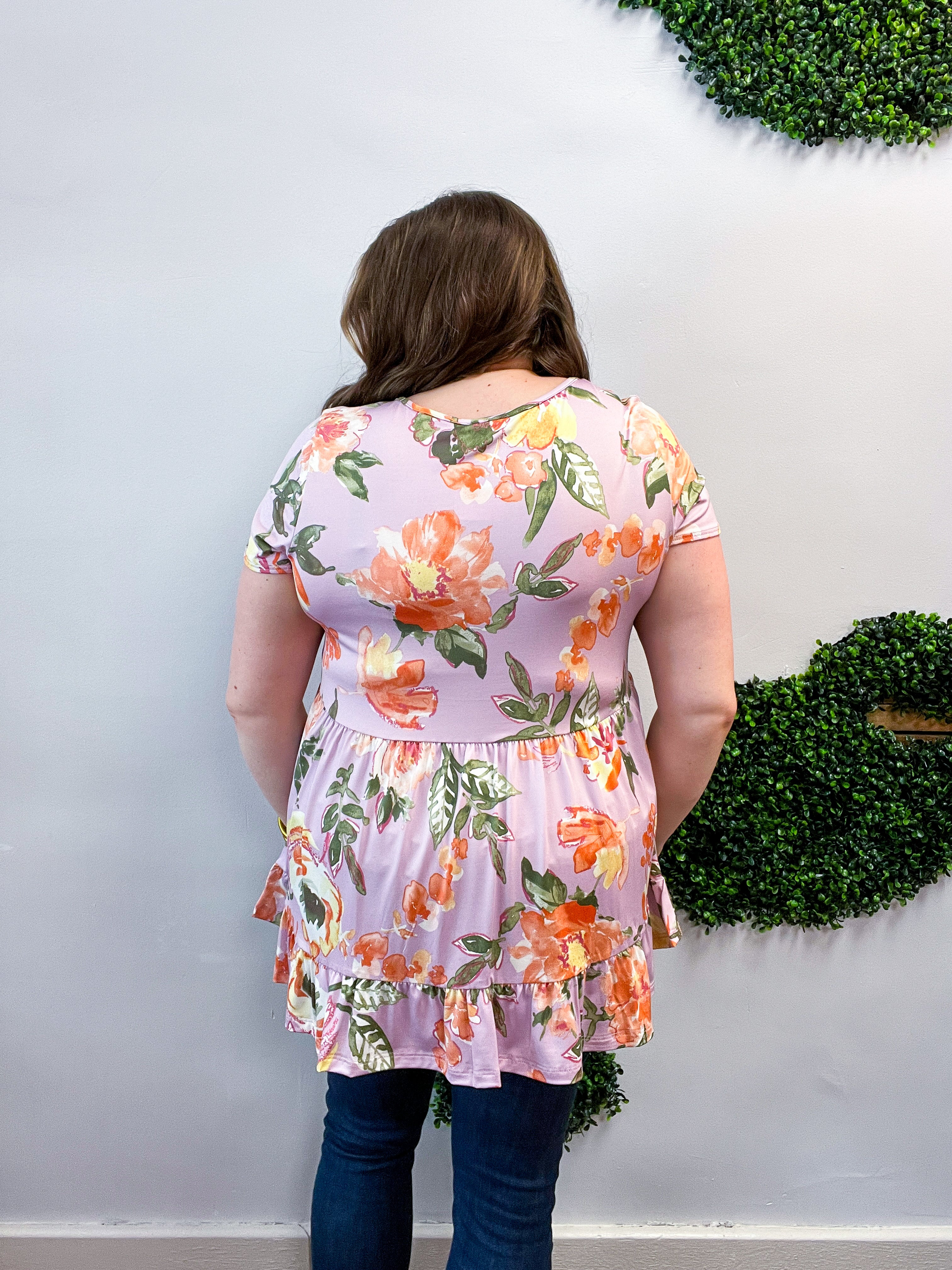 Lavender Meadow Blooms Top