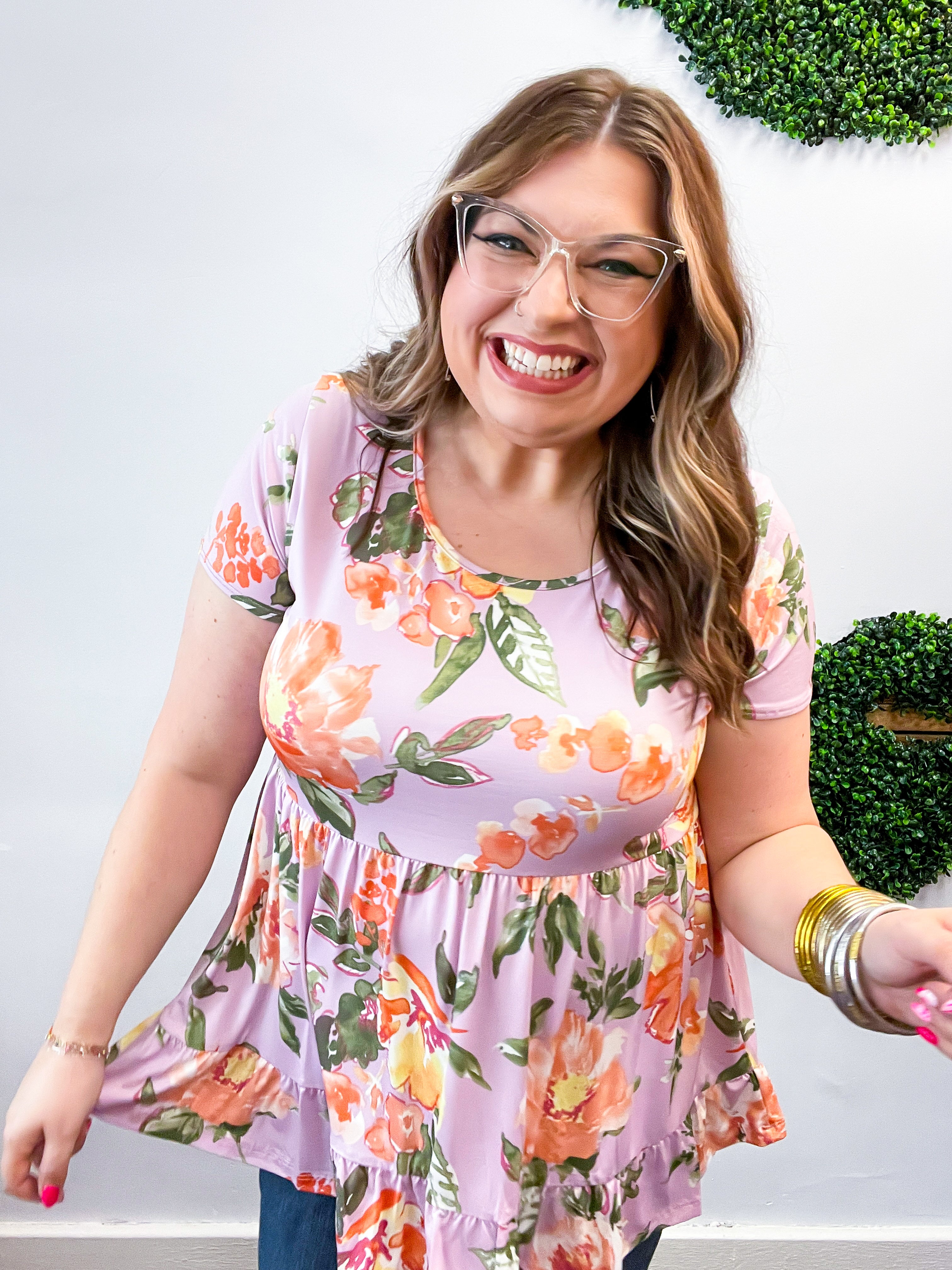 Lavender Meadow Blooms Top