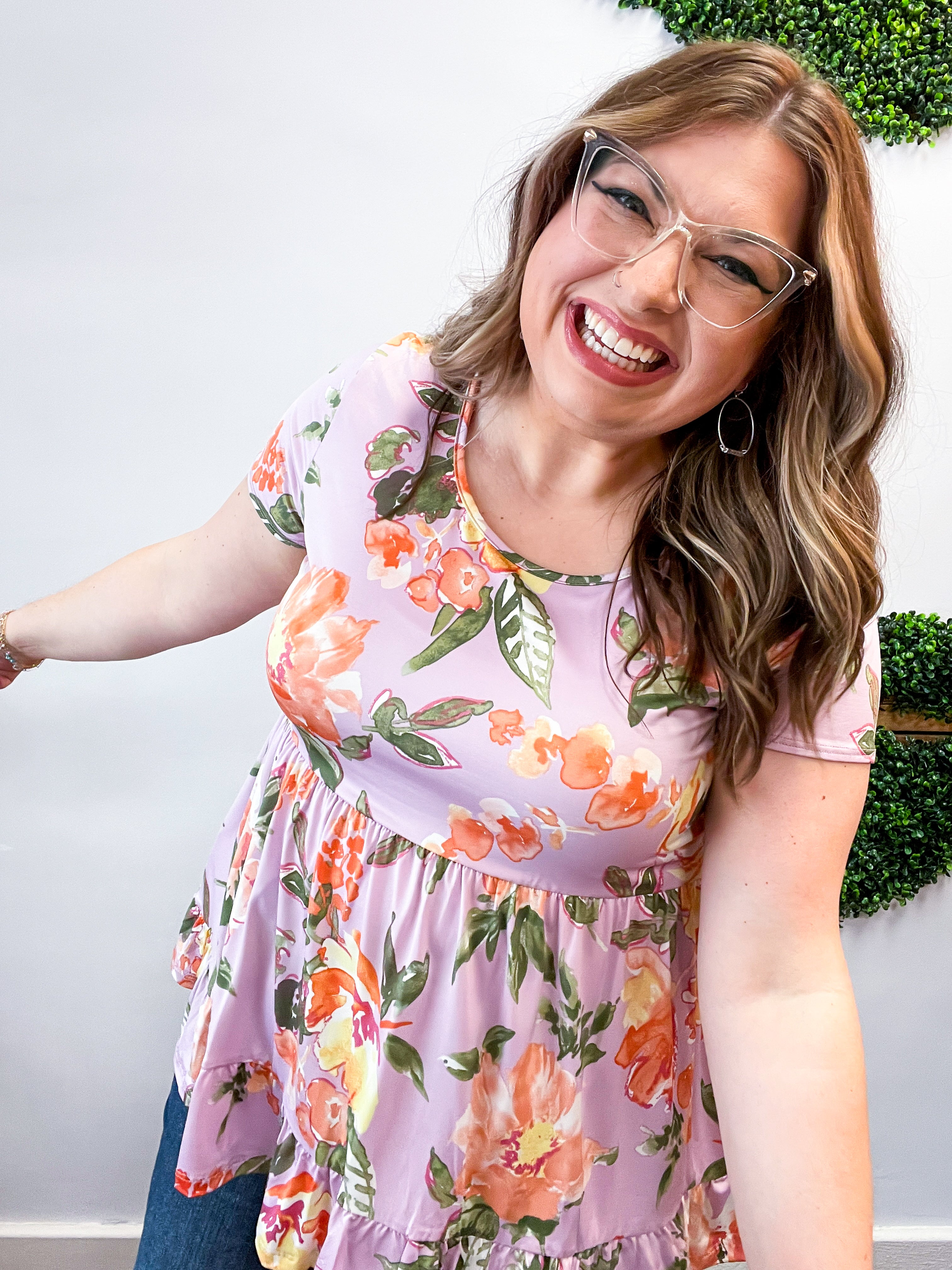 Lavender Meadow Blooms Top