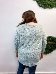 Spotted & Knotted Top in Mint