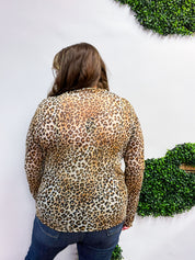 Layer Me Wild Leopard Print Mesh Top
