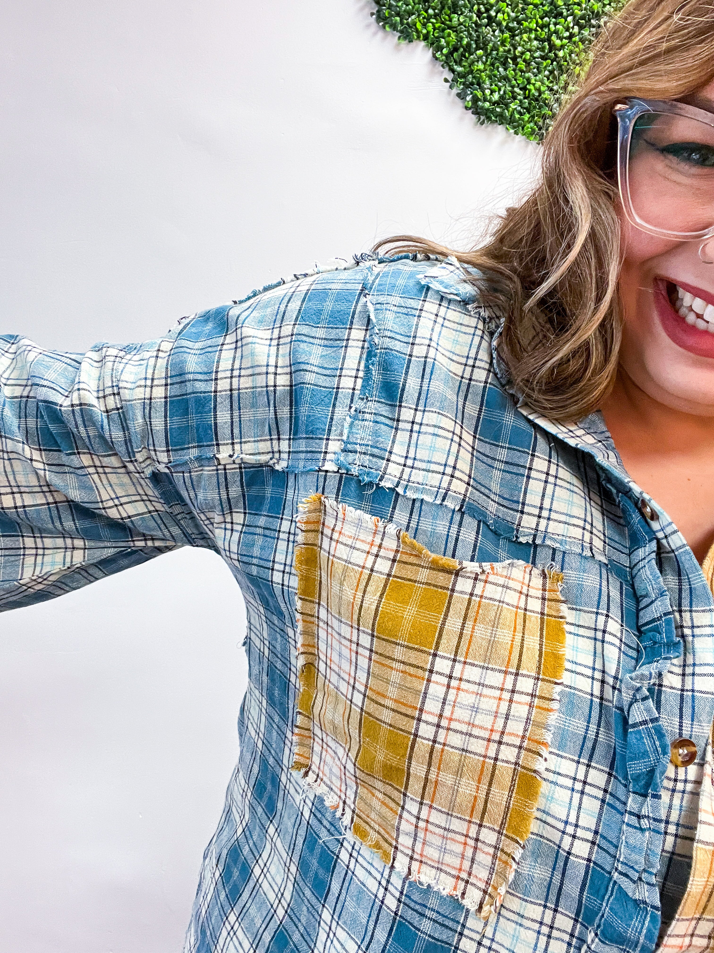 Harvest Patch Plaid Top