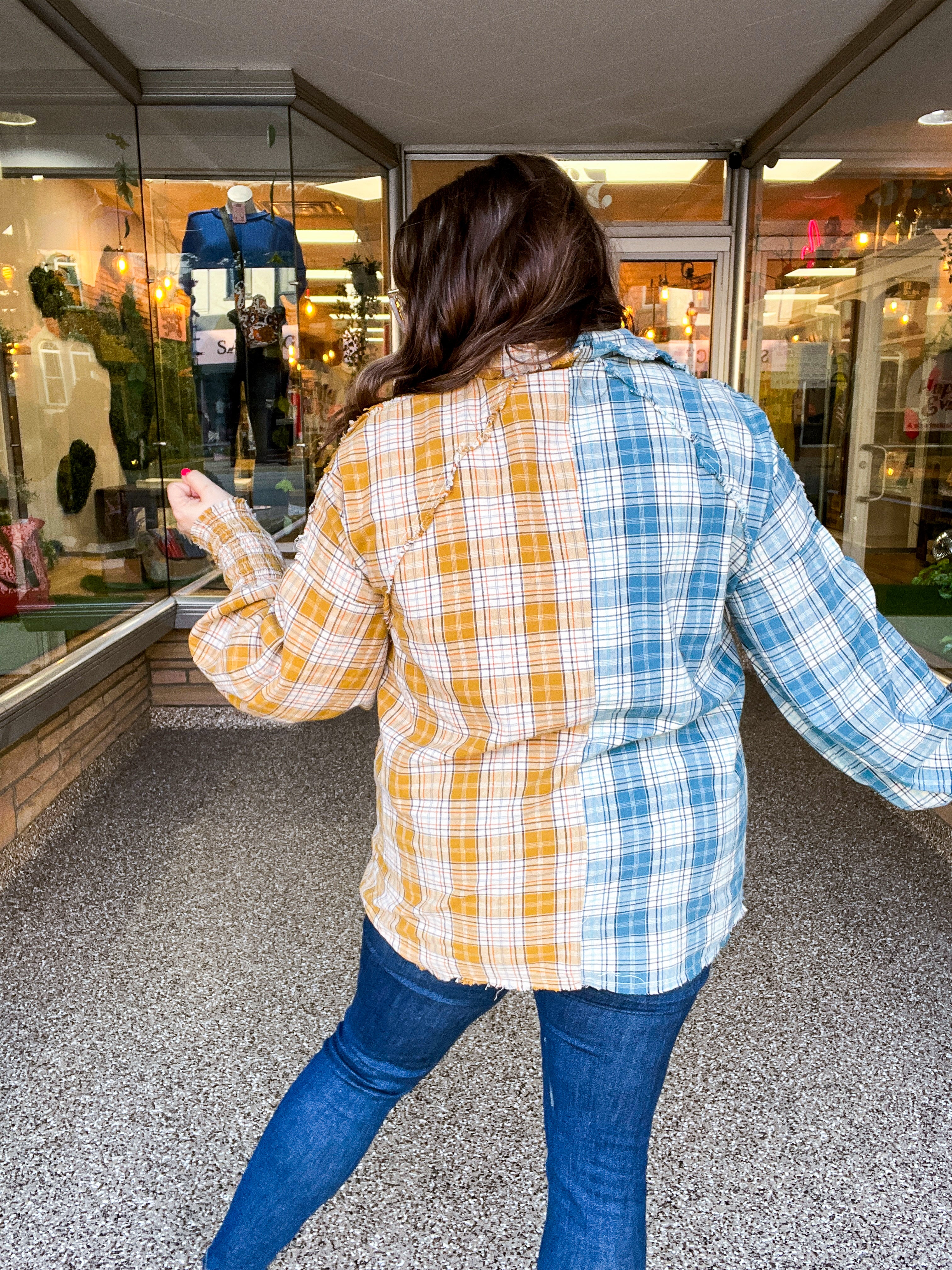 Harvest Patch Plaid Top