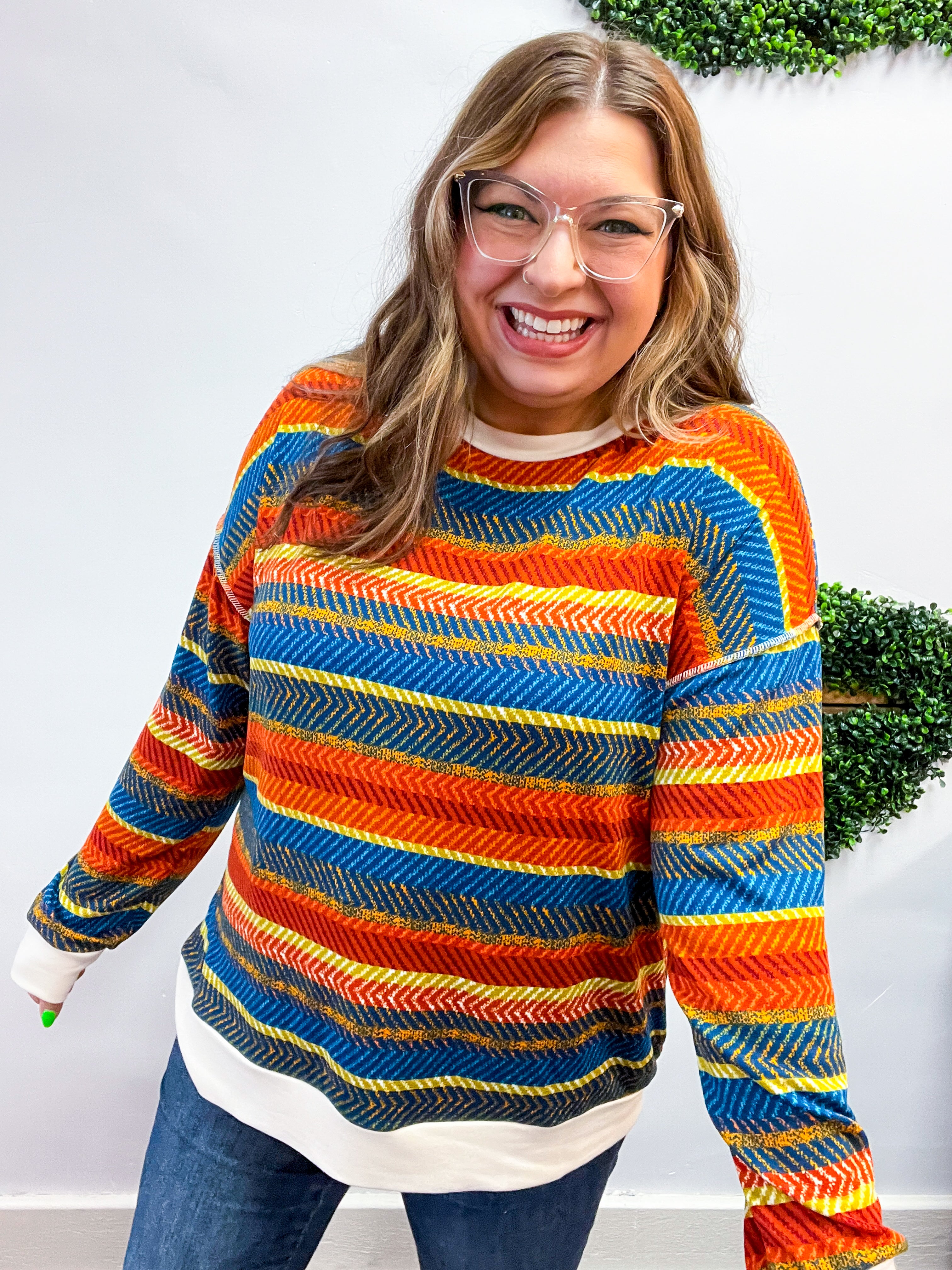 Spiced Cider Striped Top