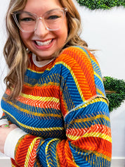 Spiced Cider Striped Top
