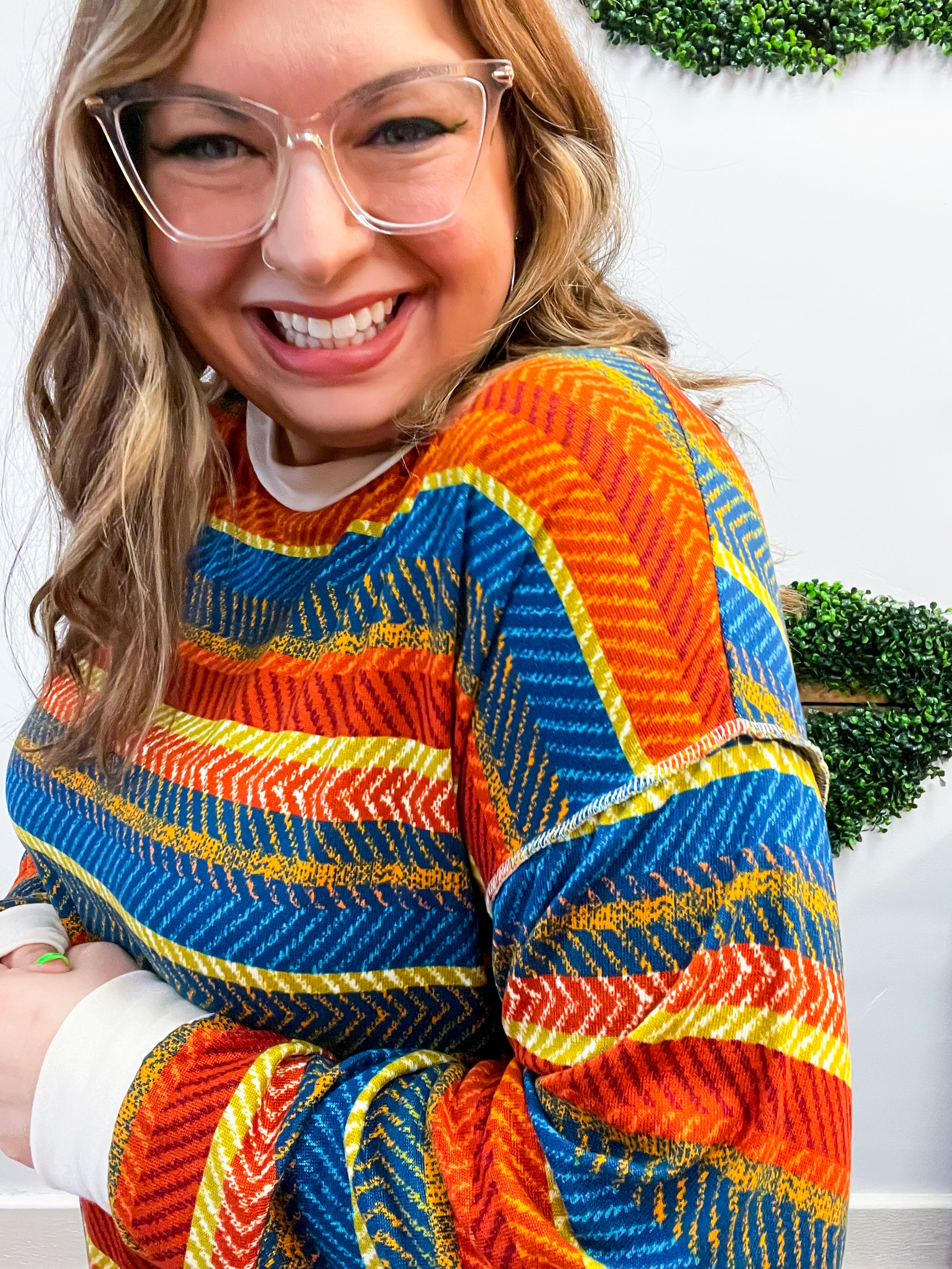 Spiced Cider Striped Top