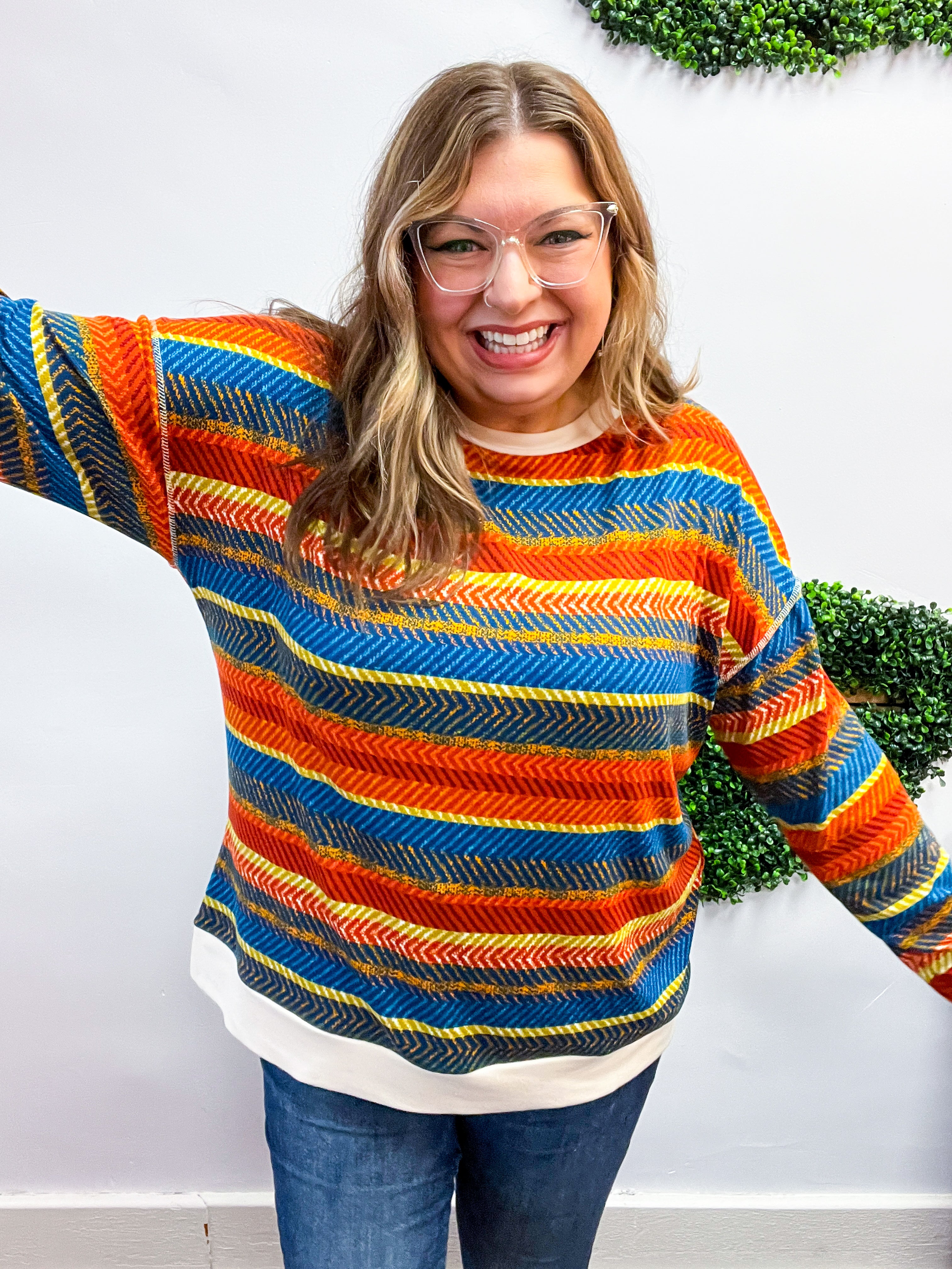 Spiced Cider Striped Top