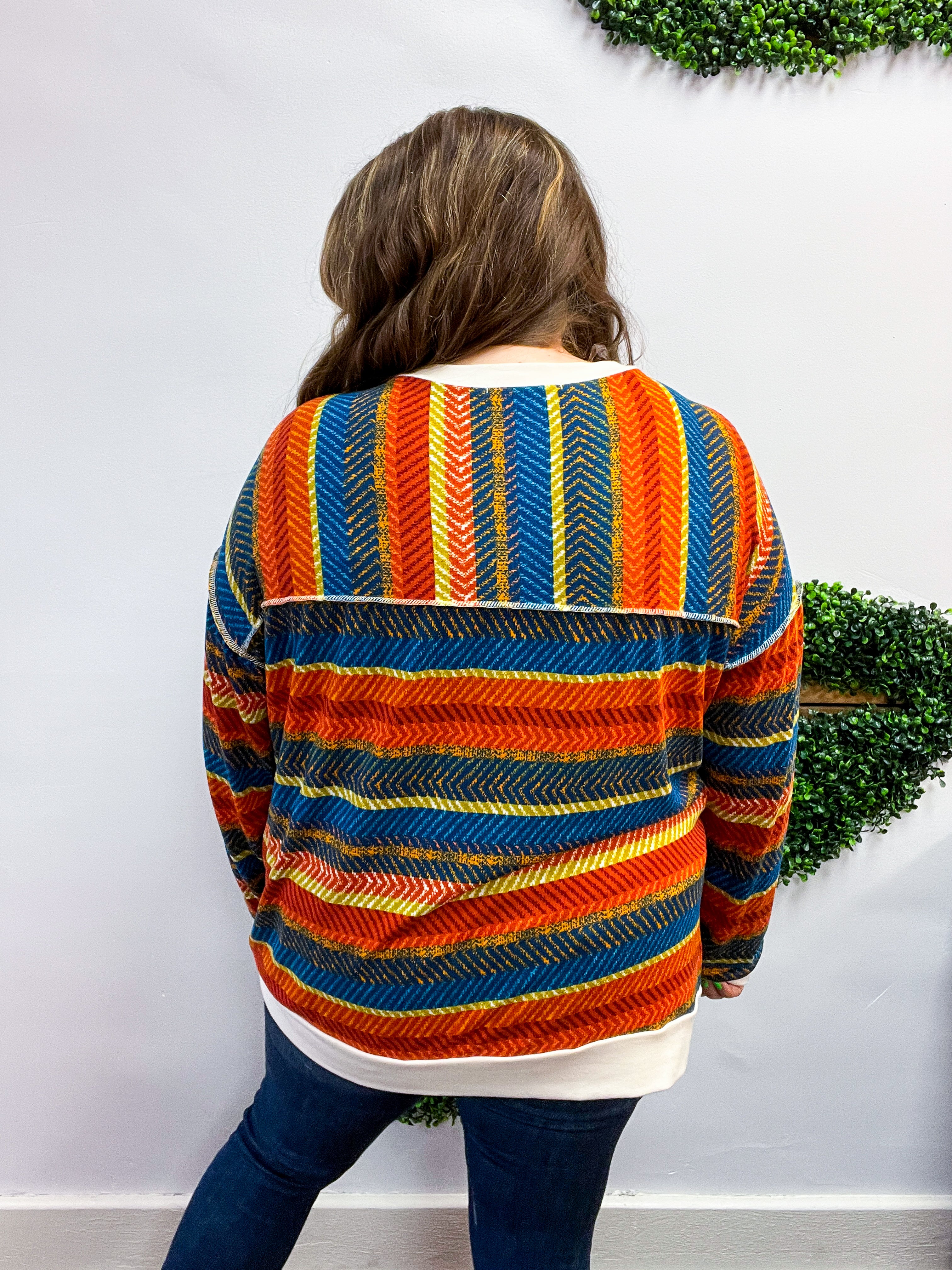 Spiced Cider Striped Top