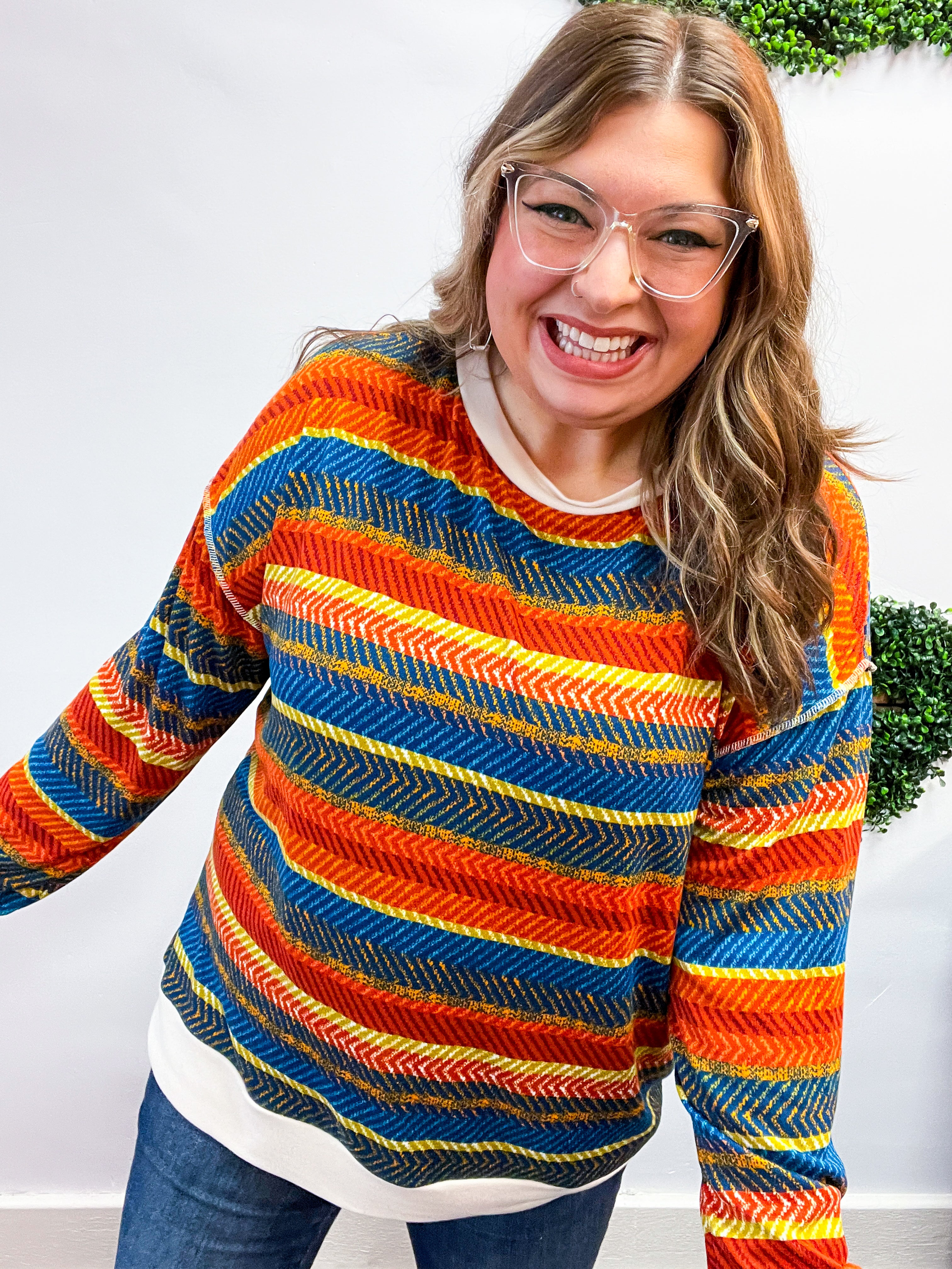 Spiced Cider Striped Top