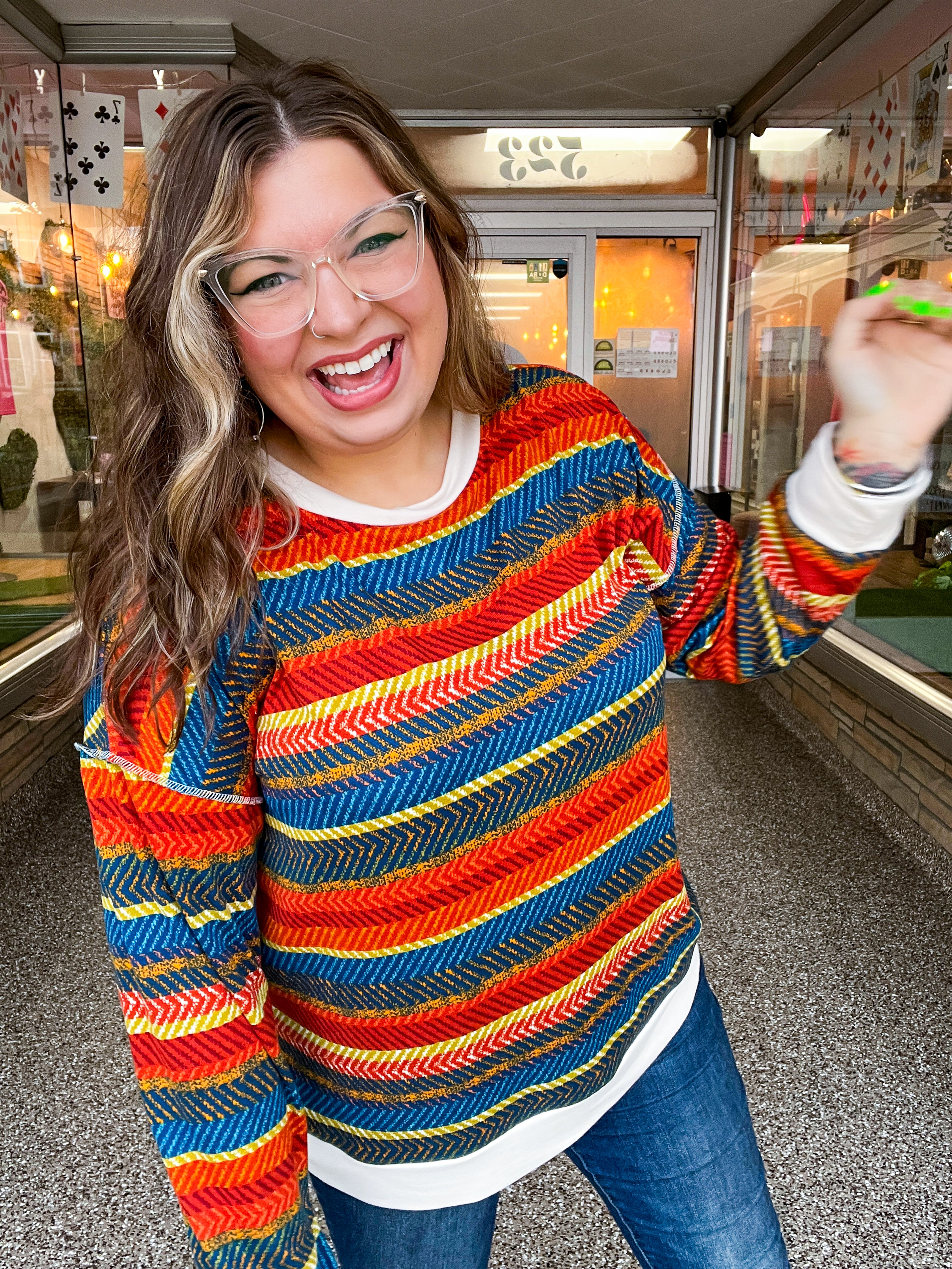 Spiced Cider Striped Top