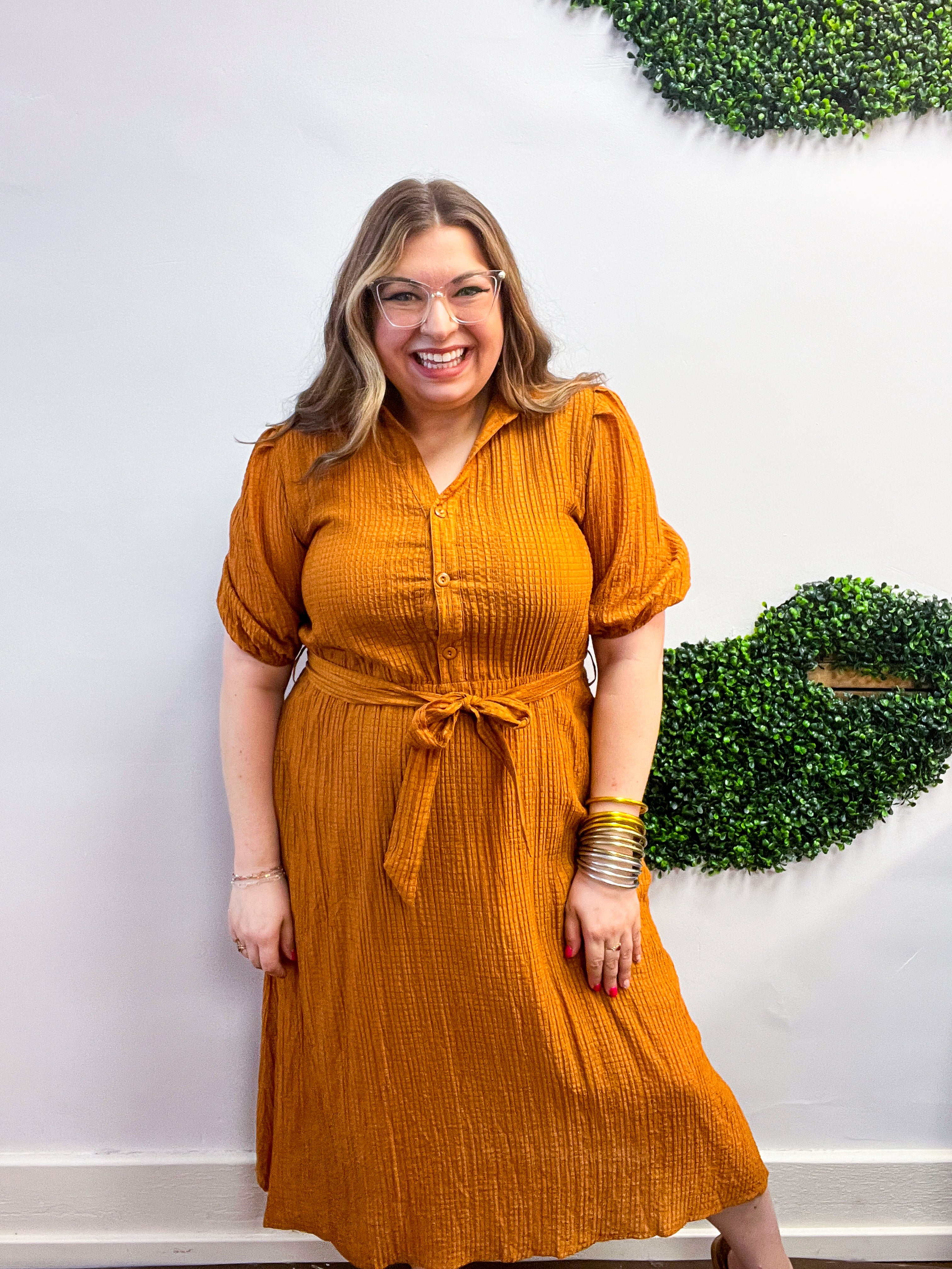 Homestead Stroll Dress in Harvest Spice